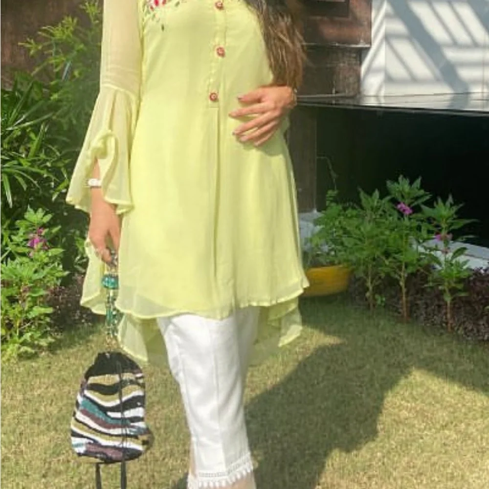Mint green short kurta ☺️ - Picture 5 of 7